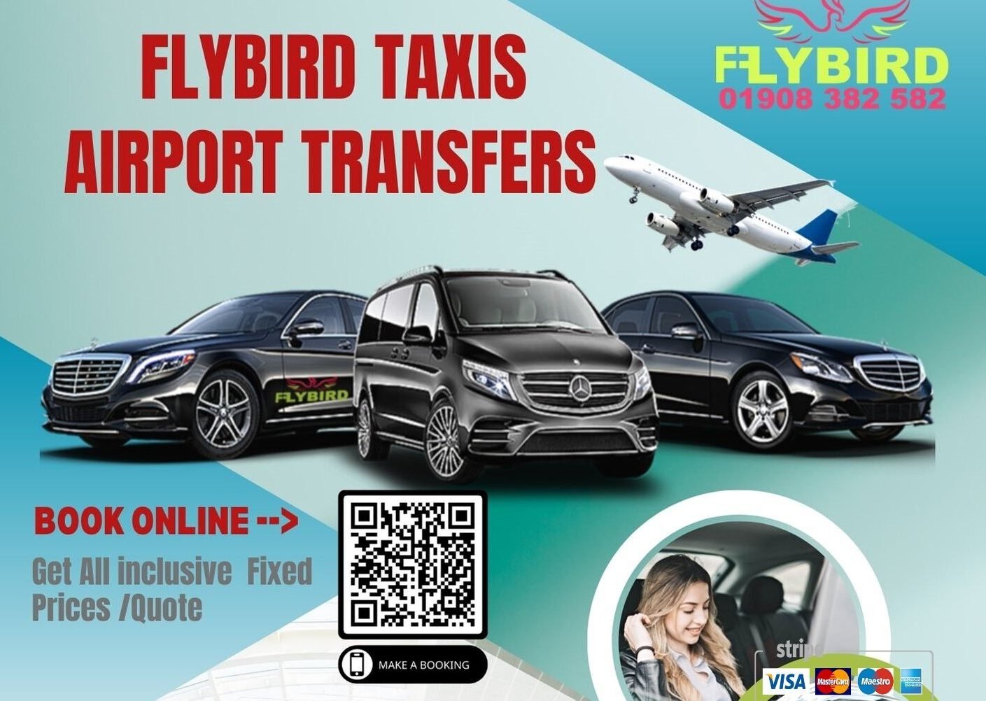 Flybird Taxis Airport transfers. MK
